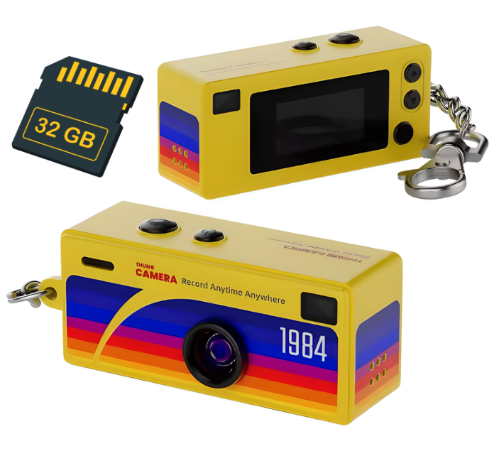 Cámara Retro KeyCam con Tarjeta de Memoria
