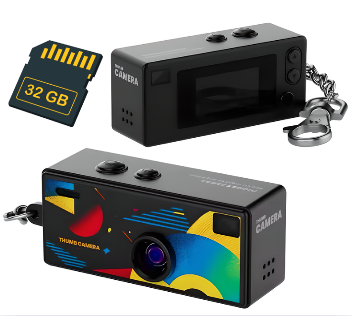 Cámara Retro KeyCam con Tarjeta de Memoria