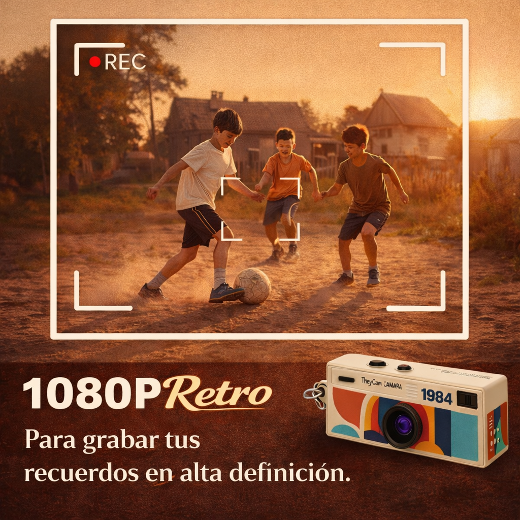 Cámara Retro KeyCam con Tarjeta de Memoria