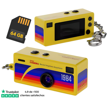 Cámara Retro KeyCam con Tarjeta de Memoria